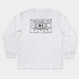 1992 Gift, Retro Tape High Energy 92 Kids Long Sleeve T-Shirt